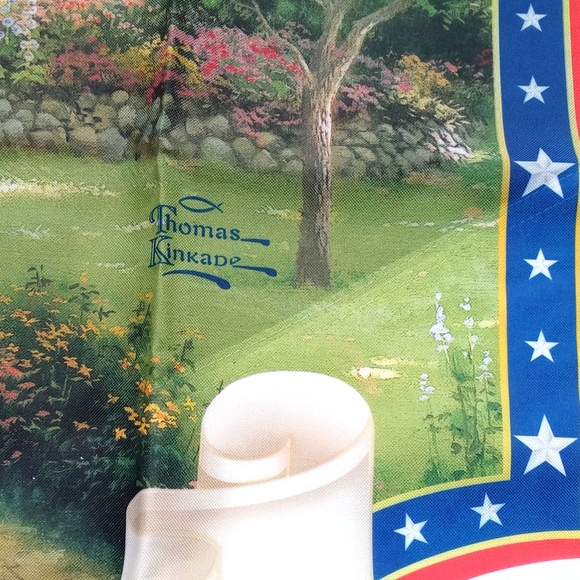 Thomas Kinkade Happy Fourth of July Flag Hamilton Collection - Picture 3 of 8